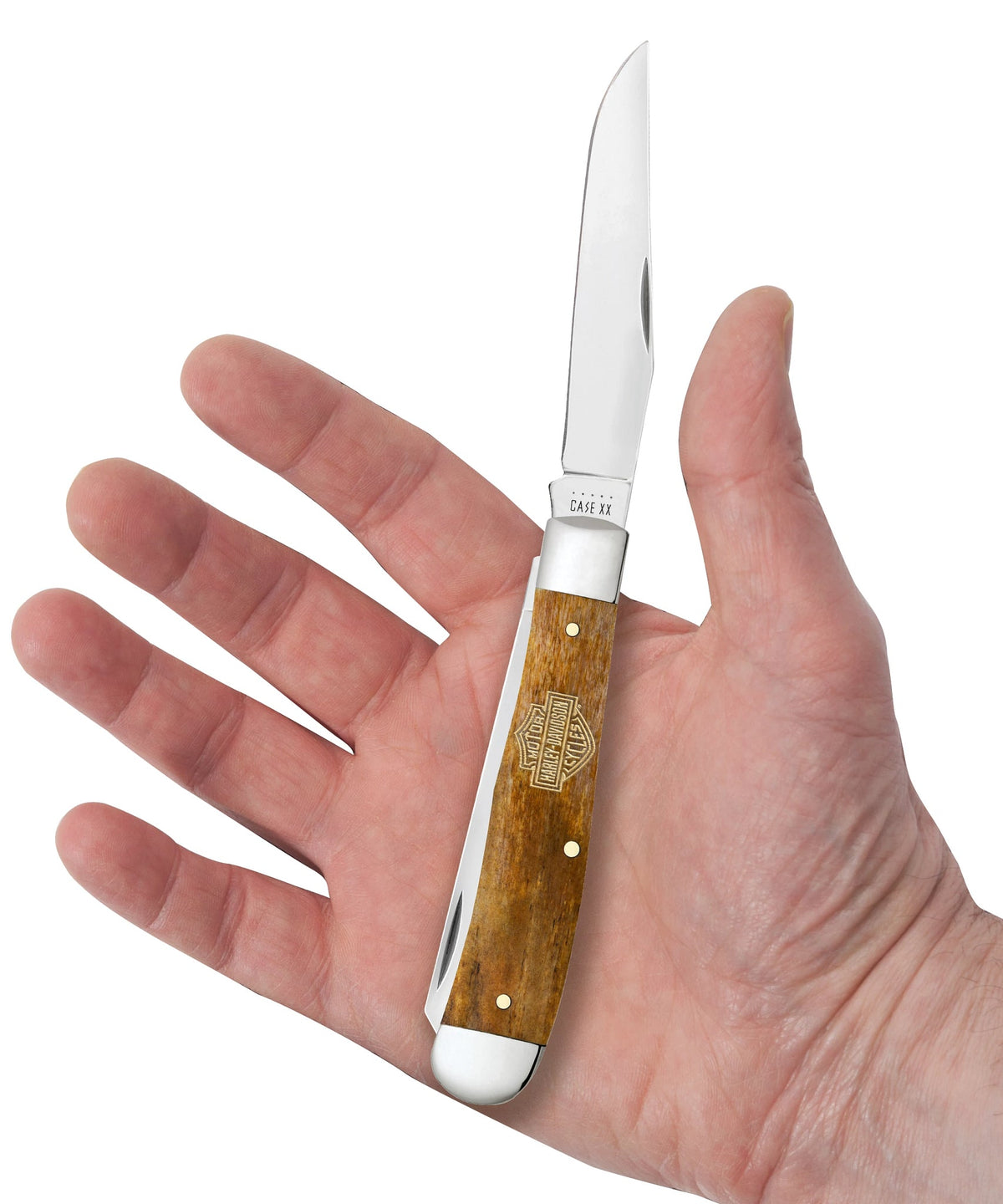 Case Knives Harley Davidson® Embellished Smooth Antique Bone Trapper
