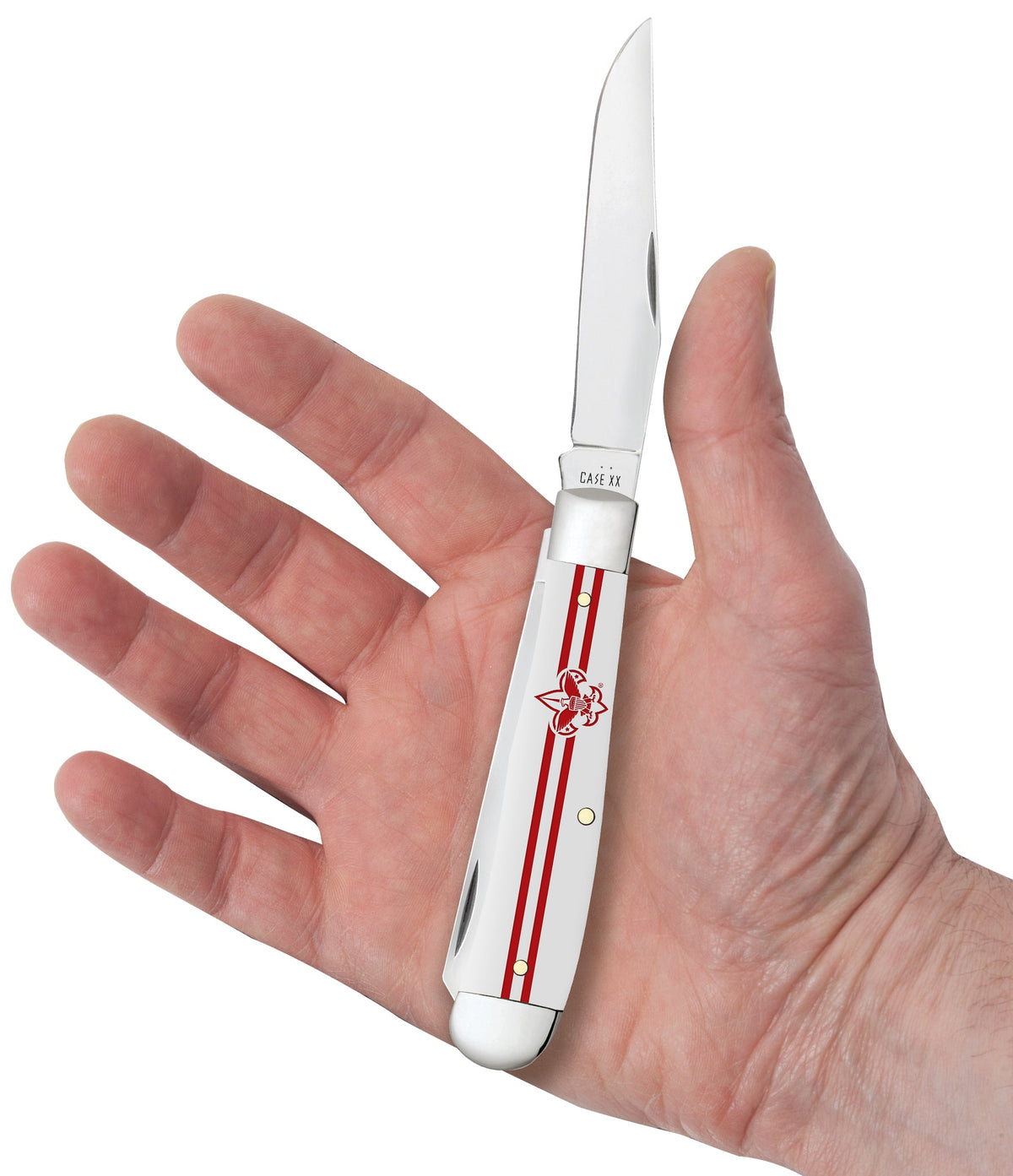Case Knives Scouting America™ Embellished Smooth White Synthetic Trapper