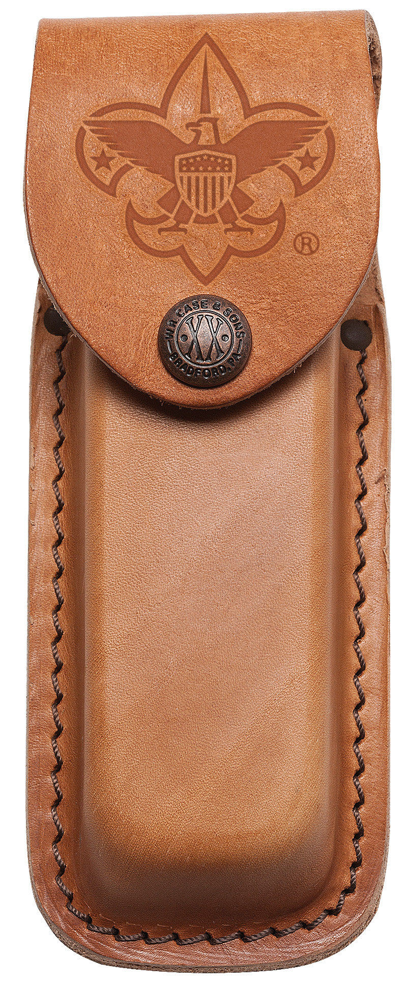 Case Knives Scouting America™ Medium Brown Leather Sheath