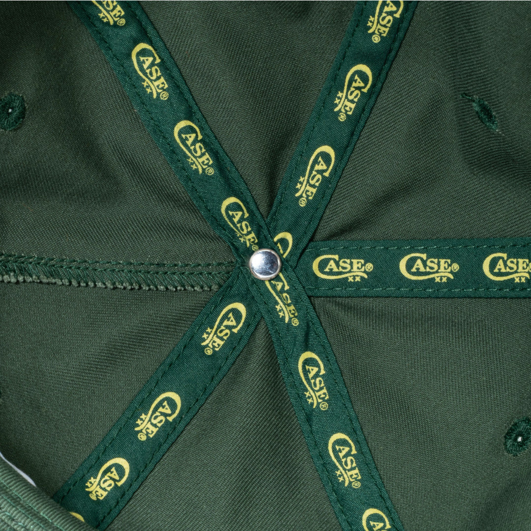 Case Knives Green 5 Panel Cap with Rope