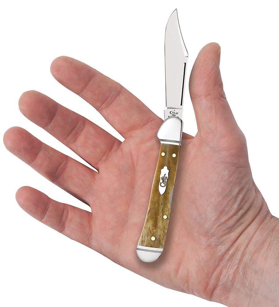 Case Knives Smooth Antique Bone Mini CopperLock® Knife