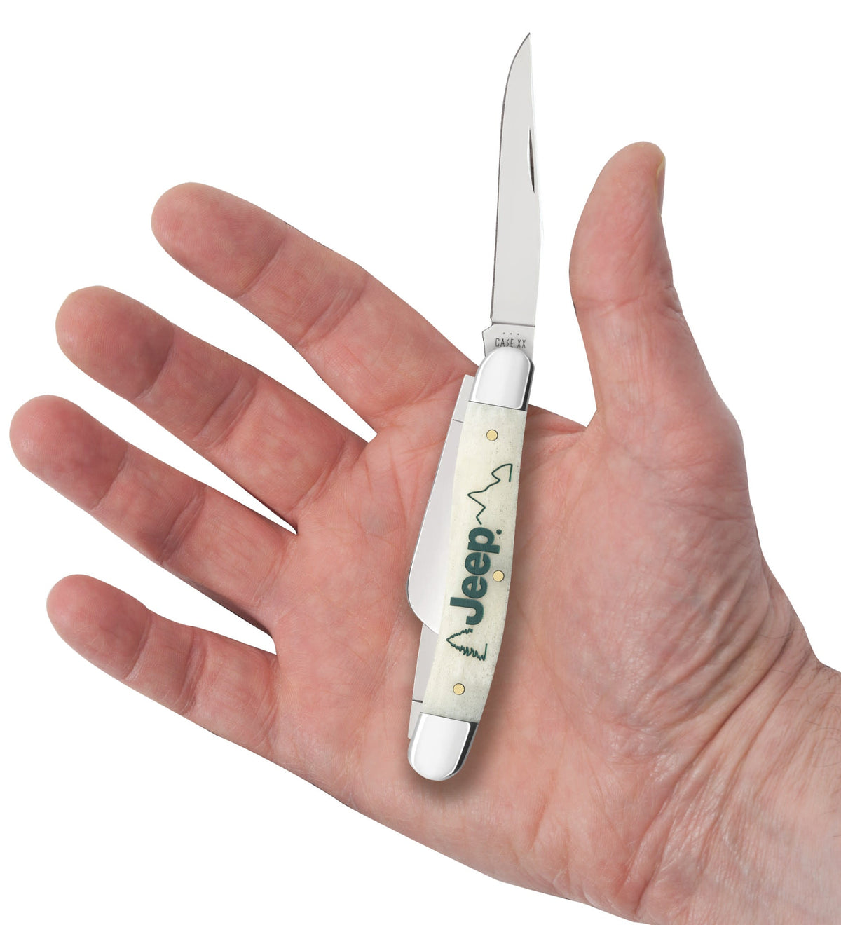 Case Knives Jeep® Embellished Smooth Natural Bone Medium Stockman