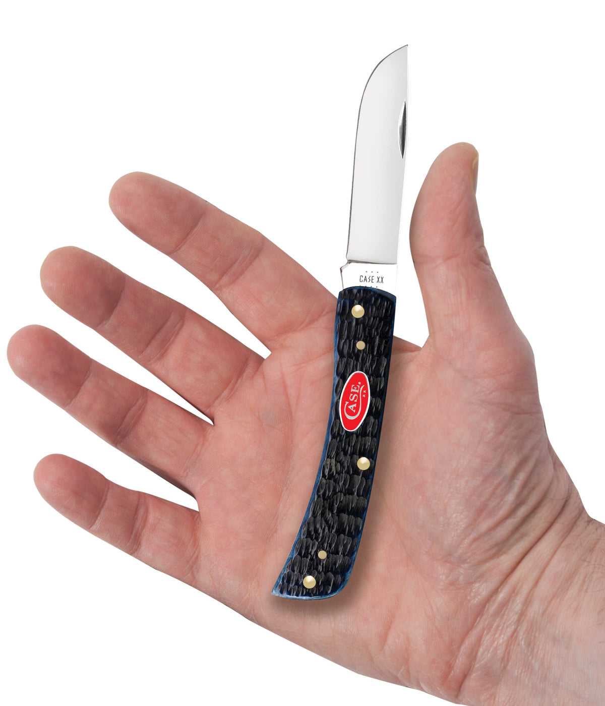 Case Knives Rogers Jig Navy Blue Bone Sod Buster® Jr