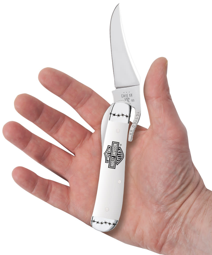 Case Knives Harley-Davidson® Embellished White Synthetic RussLock®