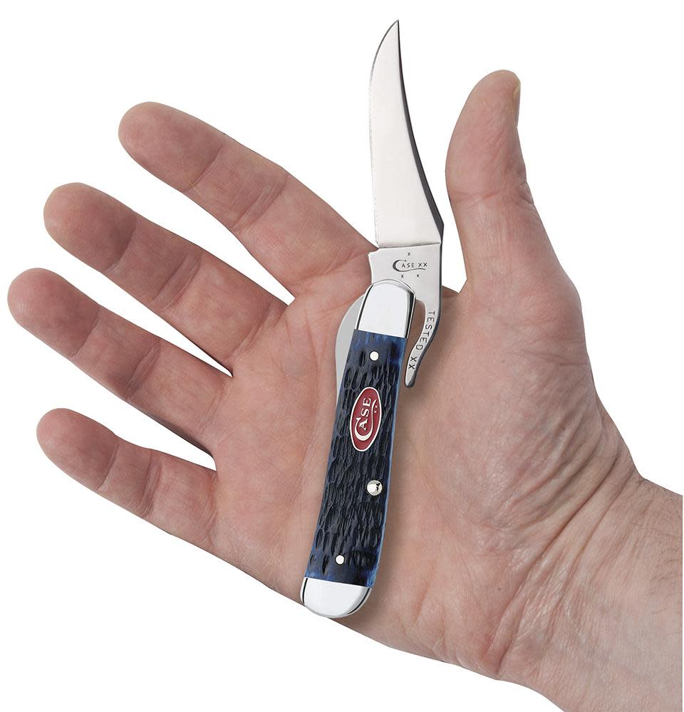 Case Knives Rogers Jig Navy Blue Bone RussLock® Knife