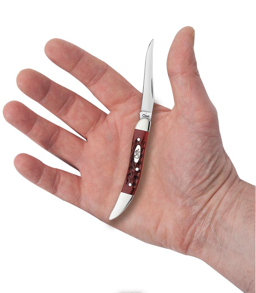 Case Knives Pocket Worn® Old Red Bone Small Texas Toothpick Knife