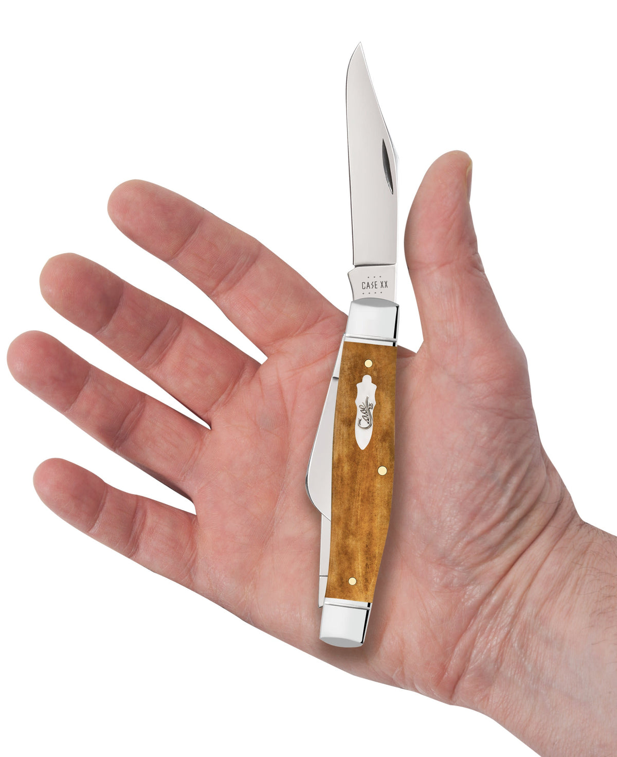 Case Knives Smooth Antique Bone Large Stockman