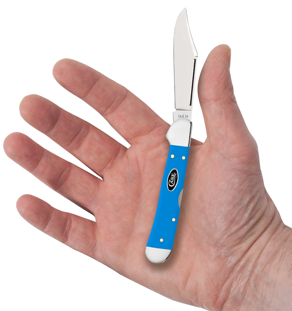 Case Knives Smooth Light Blue Synthetic Mini CopperLock®