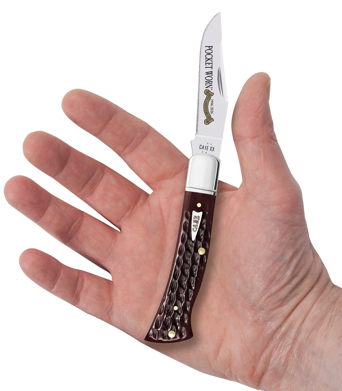 Case Knives Pocket Worn® Corn Cob Jig Mahogany Bone Case Axe Handle®