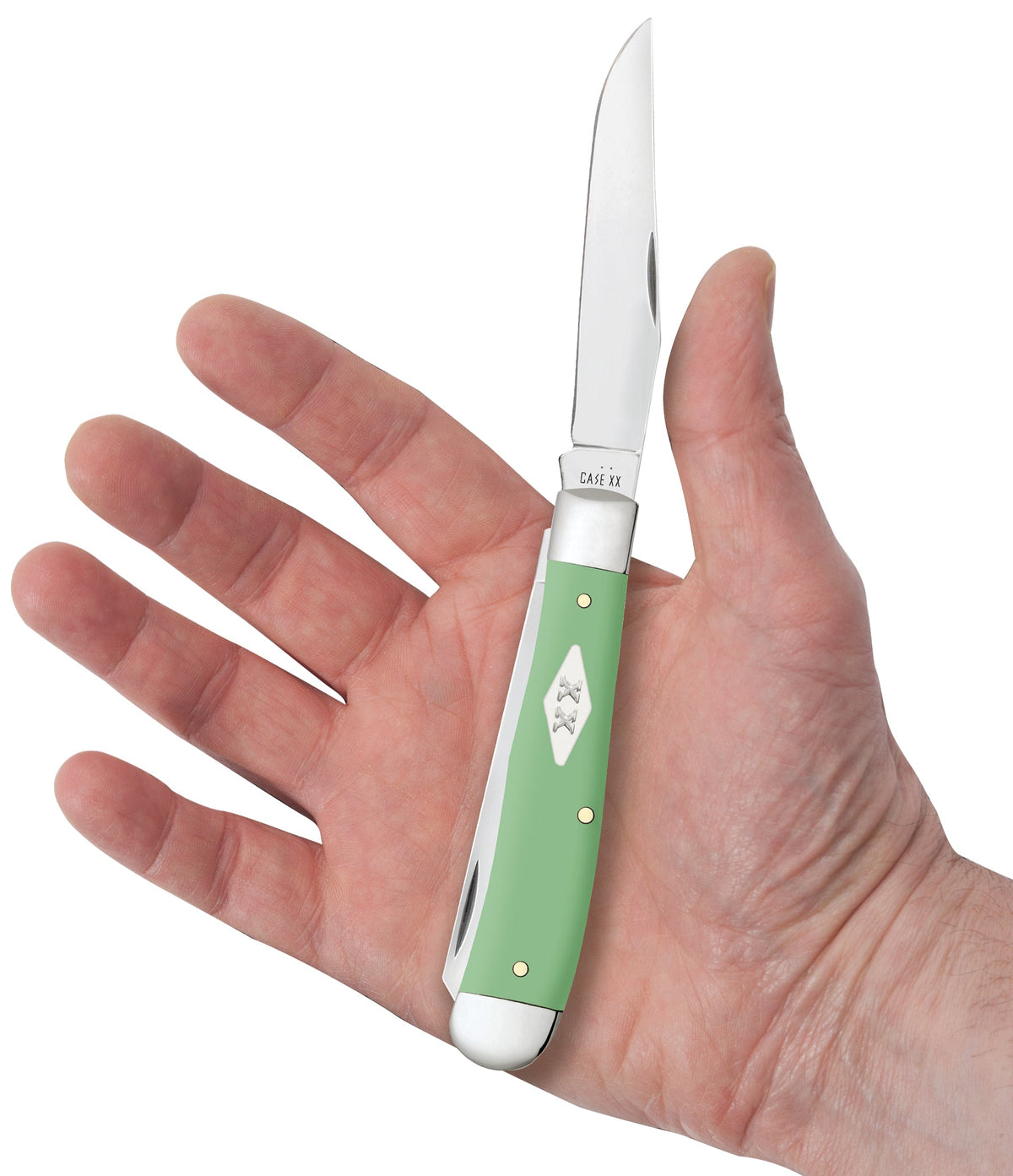 Case Knives Smooth Mint Green Synthetic Trapper
