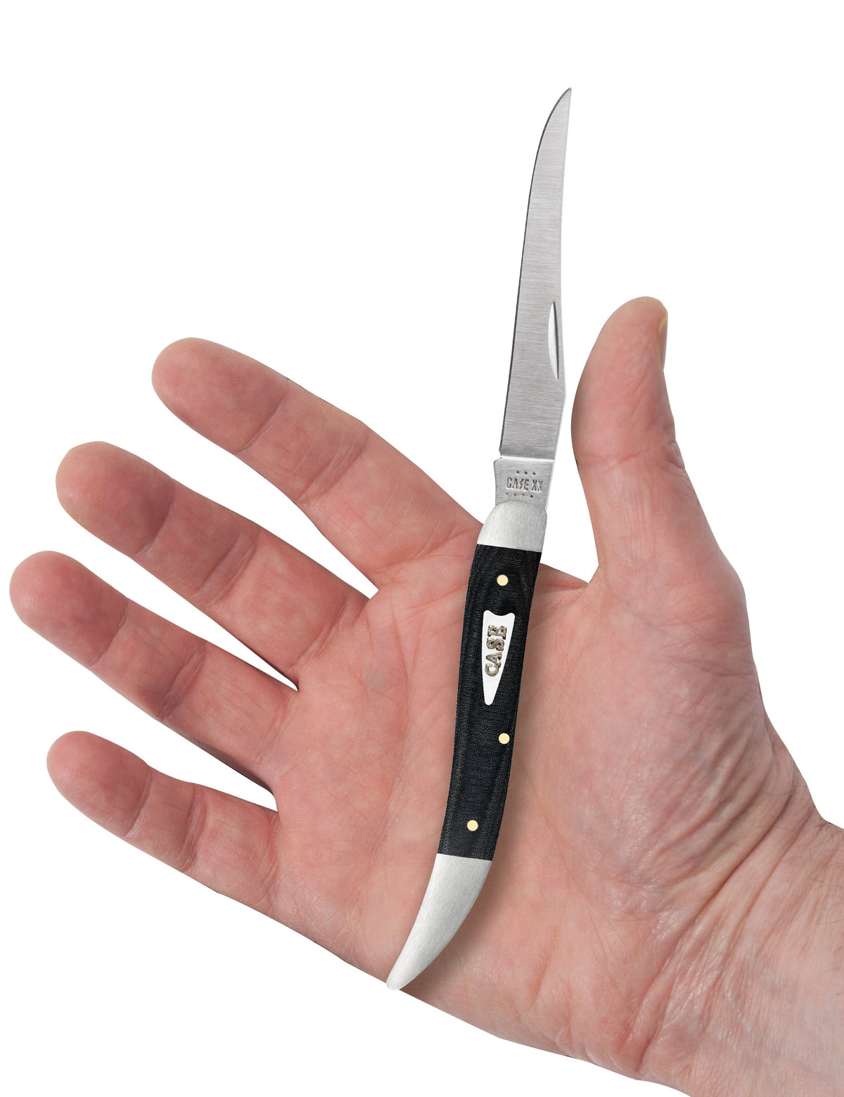 Case Knives Smooth Black Micarta® Medium Texas Toothpick