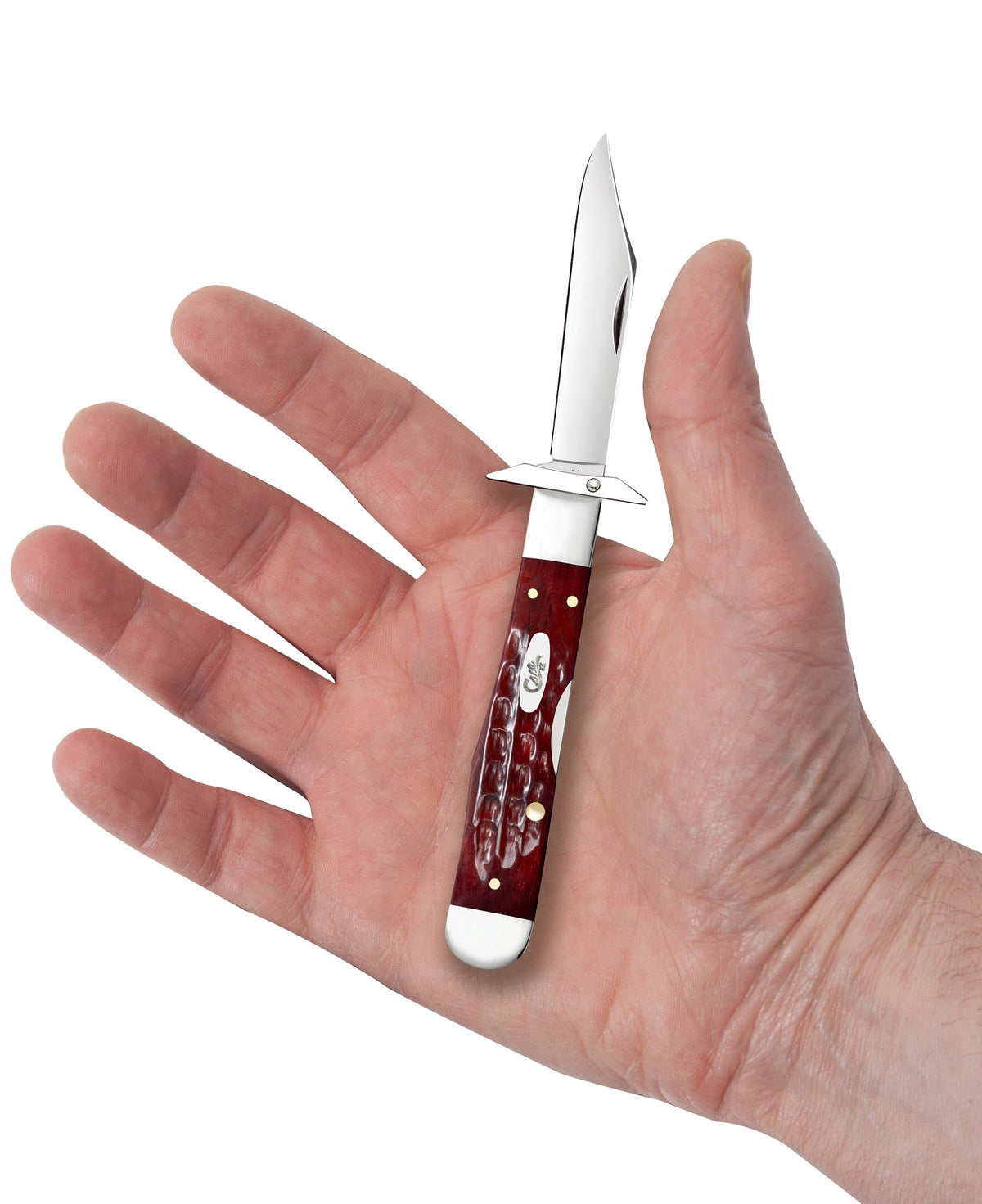 Case Knives Pocket Worn® Corn Cob Jigged Old Red Bone Cheetah® Cub