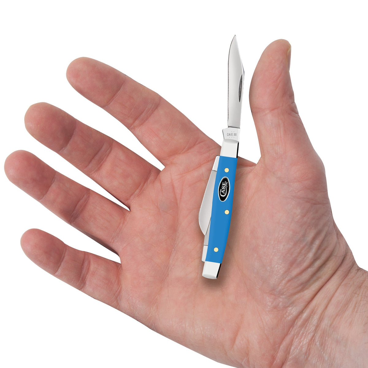 Case Knives Smooth Light Blue Synthetic Small Stockman