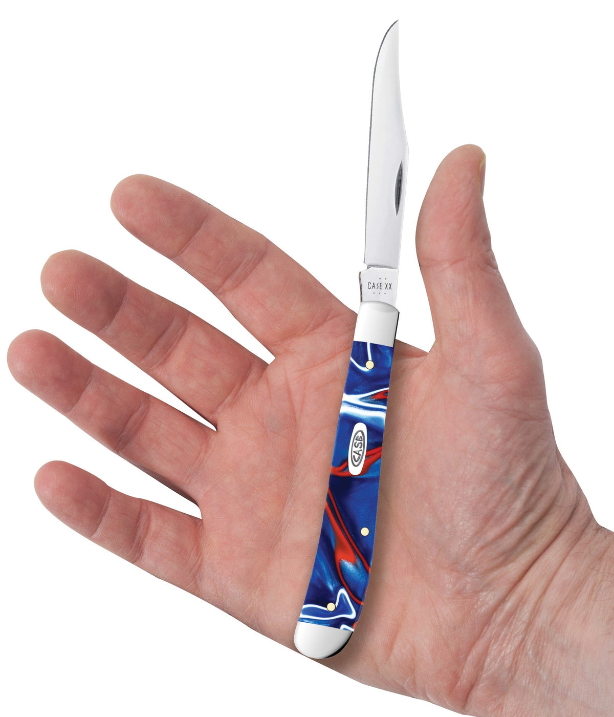 Case Knives Smooth Patriotic Kirinite® Slimline Trapper