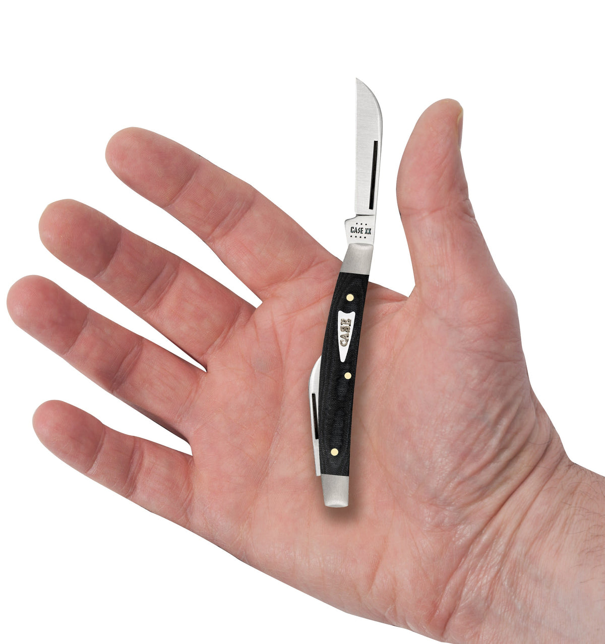Case Knives Smooth Black Micarta® Small Congress