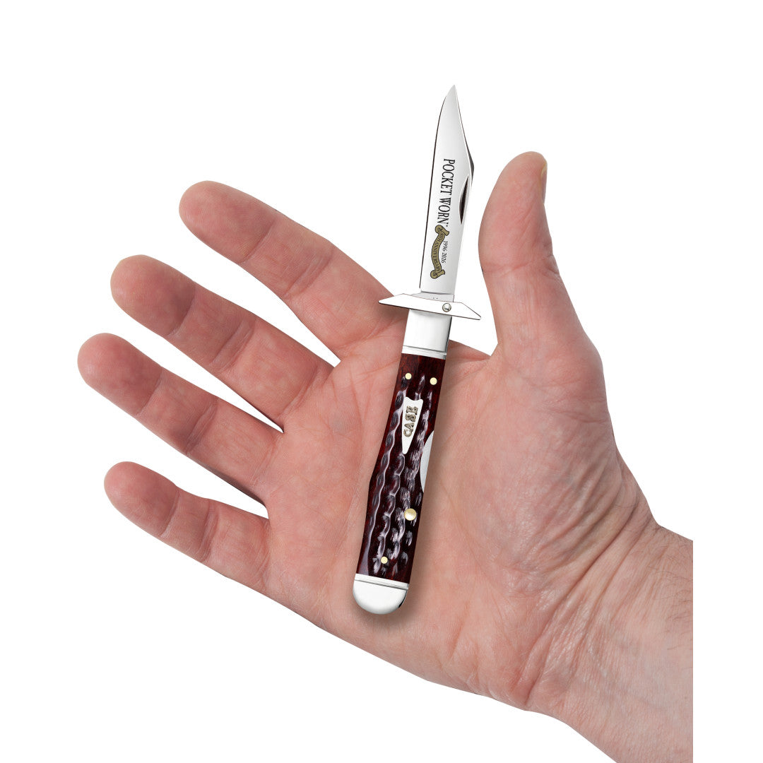 Case Knives Pocket Worn® Corn Cob Jig Mahogany Bone Cheetah® Cub