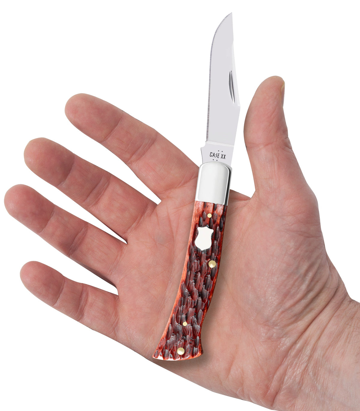 Case Knives Pocket Worn Peach Seed Jig Mahogany Bone Case Axe Handle®