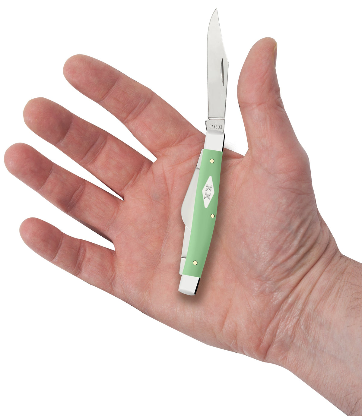 Case Knives Smooth Mint Green Synthetic Medium Stockman