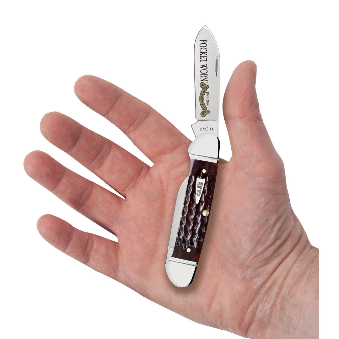 Case Knives Pocket Worn® Corn Cob Jig Mahogany Bone Canoe