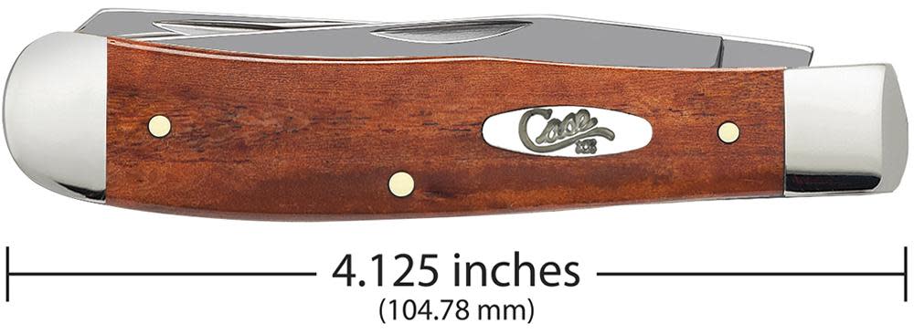Case Knives Smooth Chestnut Bone Trapper Knife
