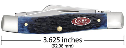 Case Knives Rogers Jig Navy Blue Bone Medium Stockman Knife