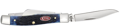 Case Knives Rogers Jig Navy Blue Bone Medium Stockman Knife