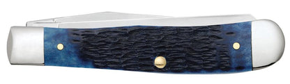 Case Knives Rogers Jig Navy Blue Bone Trapper Knife