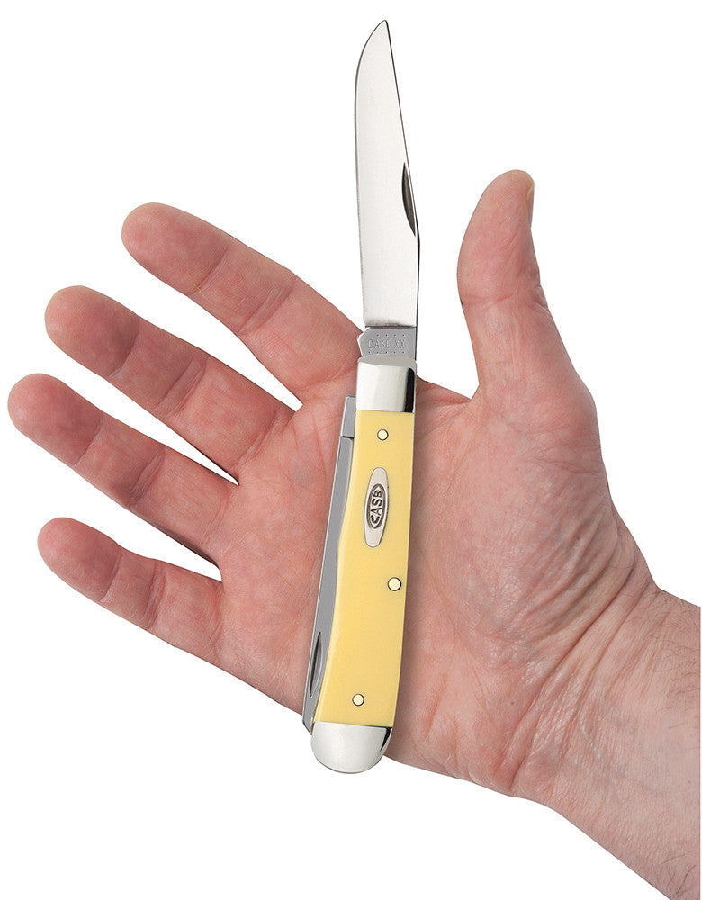Case Knives Yellow Synthetic Trapper Knife