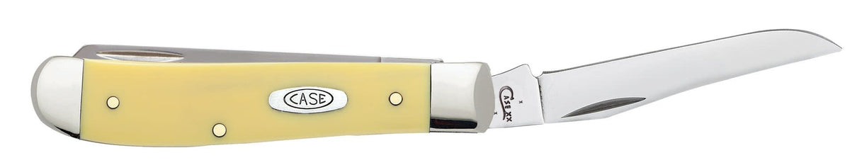 Case Knives Yellow Synthetic Mini Trapper Knife