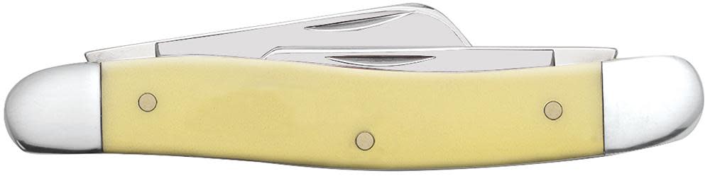 Case Knives Yellow Synthetic Carbon Steel Medium Stockman Knife