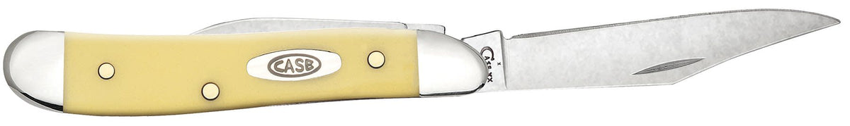 Case Knives Yellow Synthetic Carbon Steel Peanut Knife