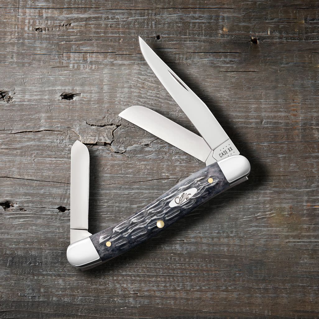 Case Knives Pocket Worn® Crandall Jig Gray Bone Medium Stockman Knife