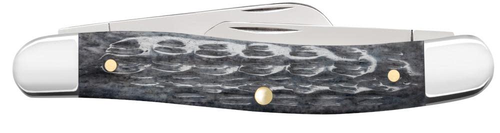 Case Knives Pocket Worn® Crandall Jig Gray Bone Medium Stockman Knife