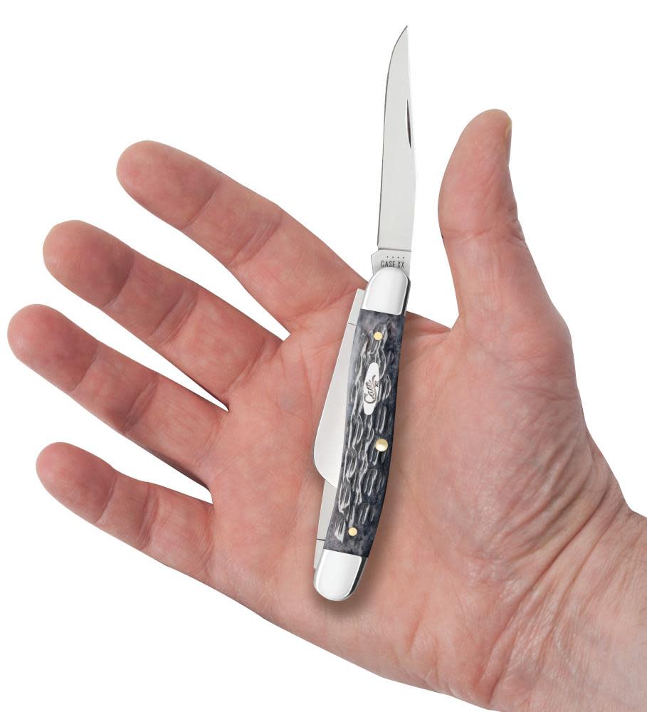 Case Knives Pocket Worn® Crandall Jig Gray Bone Medium Stockman Knife