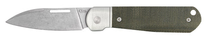 Case Knives Smooth OD Green Canvas Micarta® Highbanks® Knife