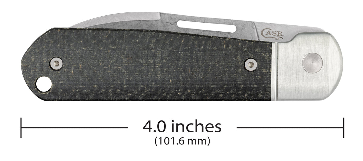 Case Knives Smooth Black Burlap Micarta® Highbanks® Knife