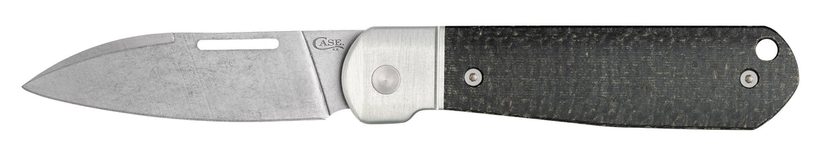 Case Knives Smooth Black Burlap Micarta® Highbanks® Knife