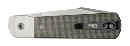 Case Knives Smooth OD Green Canvas Micarta® Longhouse® Knife