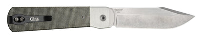 Case Knives Smooth OD Green Canvas Micarta® Longhouse® Knife