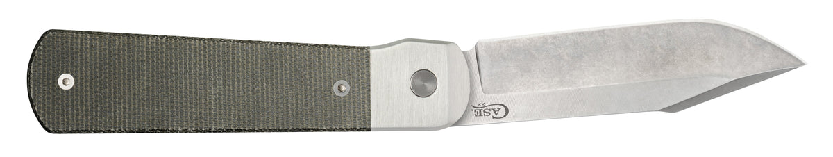 Case Knives Smooth OD Green Canvas Micarta® Longhouse® Knife