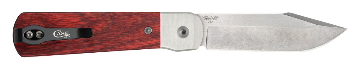 Case Knives Smooth Dymalux® Rosewood Longhouse® Knife
