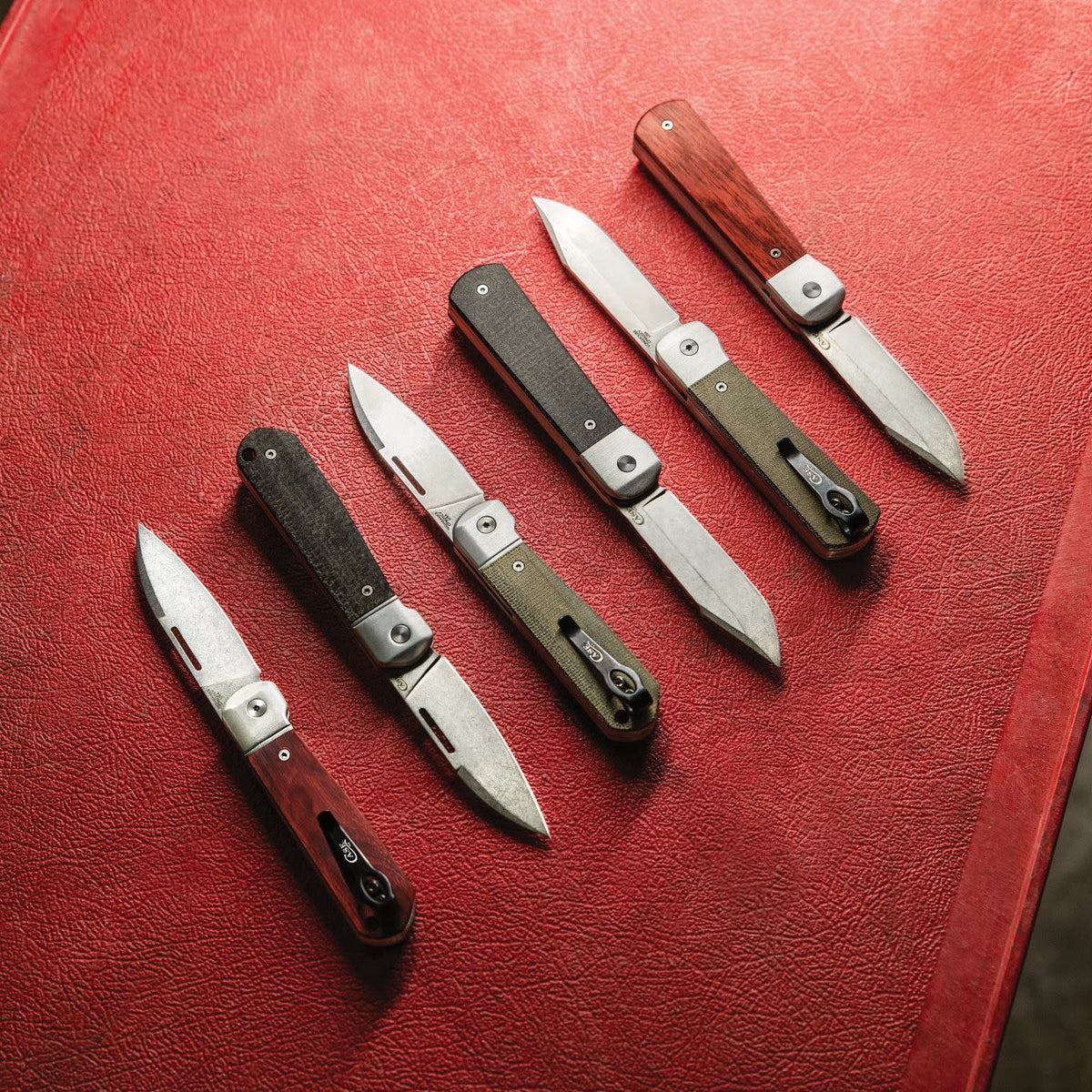 Case Knives Smooth Black Burlap Micarta® Longhouse® Knife