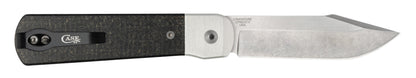Case Knives Smooth Black Burlap Micarta® Longhouse® Knife