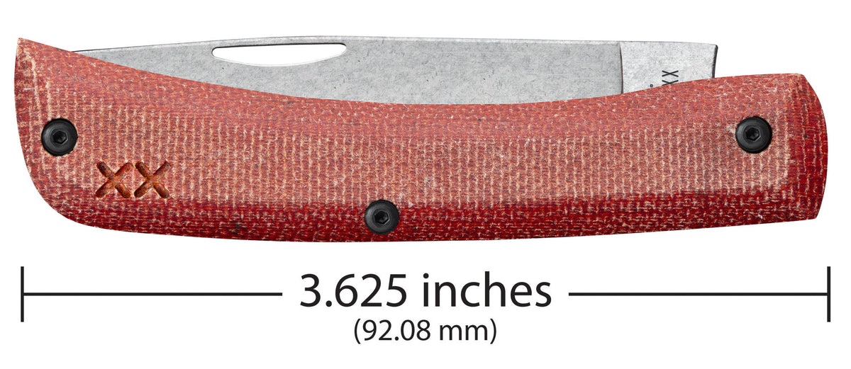 Case Knives Crossroads™ Smooth Orange Canvas Laminate with Blue G-10 Sod Buster® Jr
