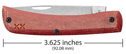 Case Knives Crossroads™ Smooth Orange Canvas Laminate with Blue G-10 Sod Buster® Jr