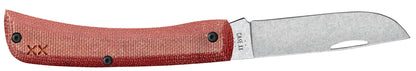 Case Knives Crossroads™ Smooth Orange Canvas Laminate with Blue G-10 Sod Buster® Jr