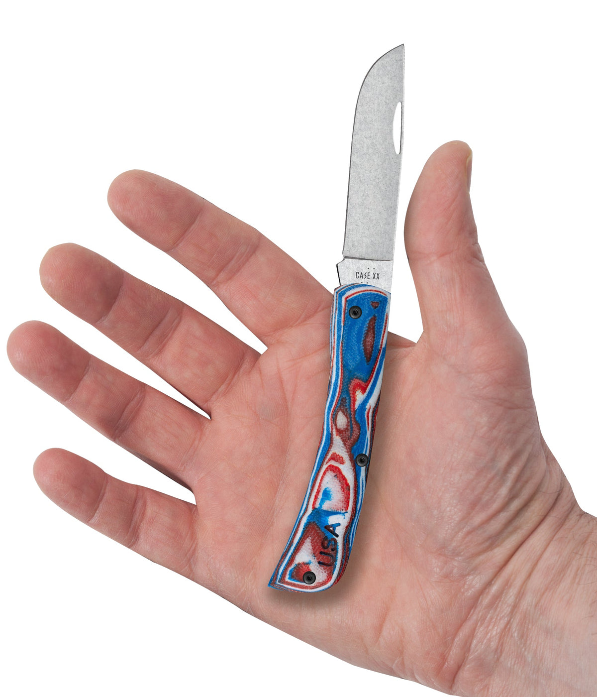 Case Knives Crossroads™ Red/White/Blue Burl G-10 XR Sod Buster® Jr