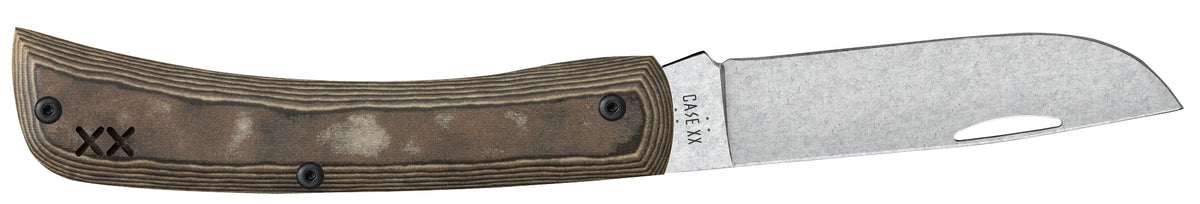 Case Knives Crossroads™ Smooth Luna Richlite® w/ Black G-10 Sod Buster® Jr