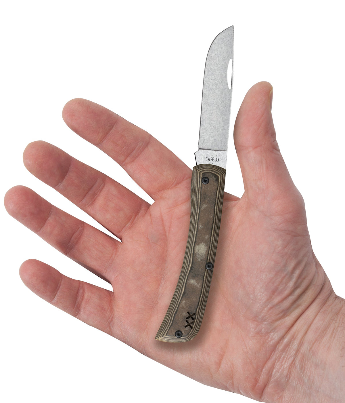 Case Knives Crossroads™ Smooth Luna Richlite® w/ Black G-10 Sod Buster® Jr