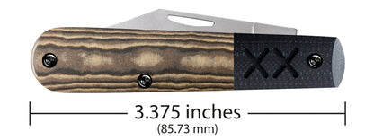 Case Knives Crossroads™ Smooth Luna Richlite® w/Black G-10 XR Barlow